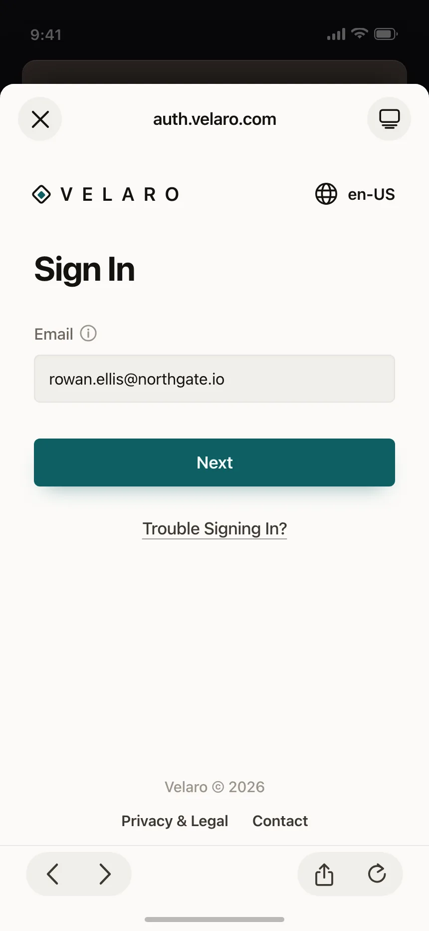 Sign in
