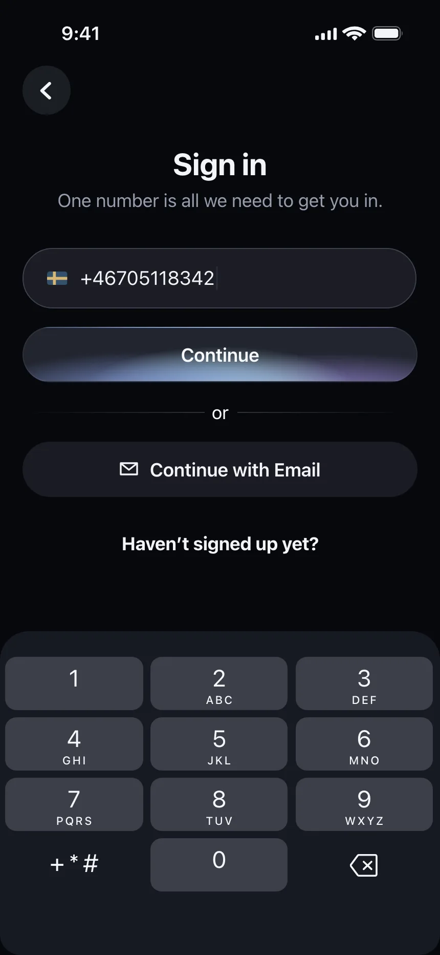 Sign in