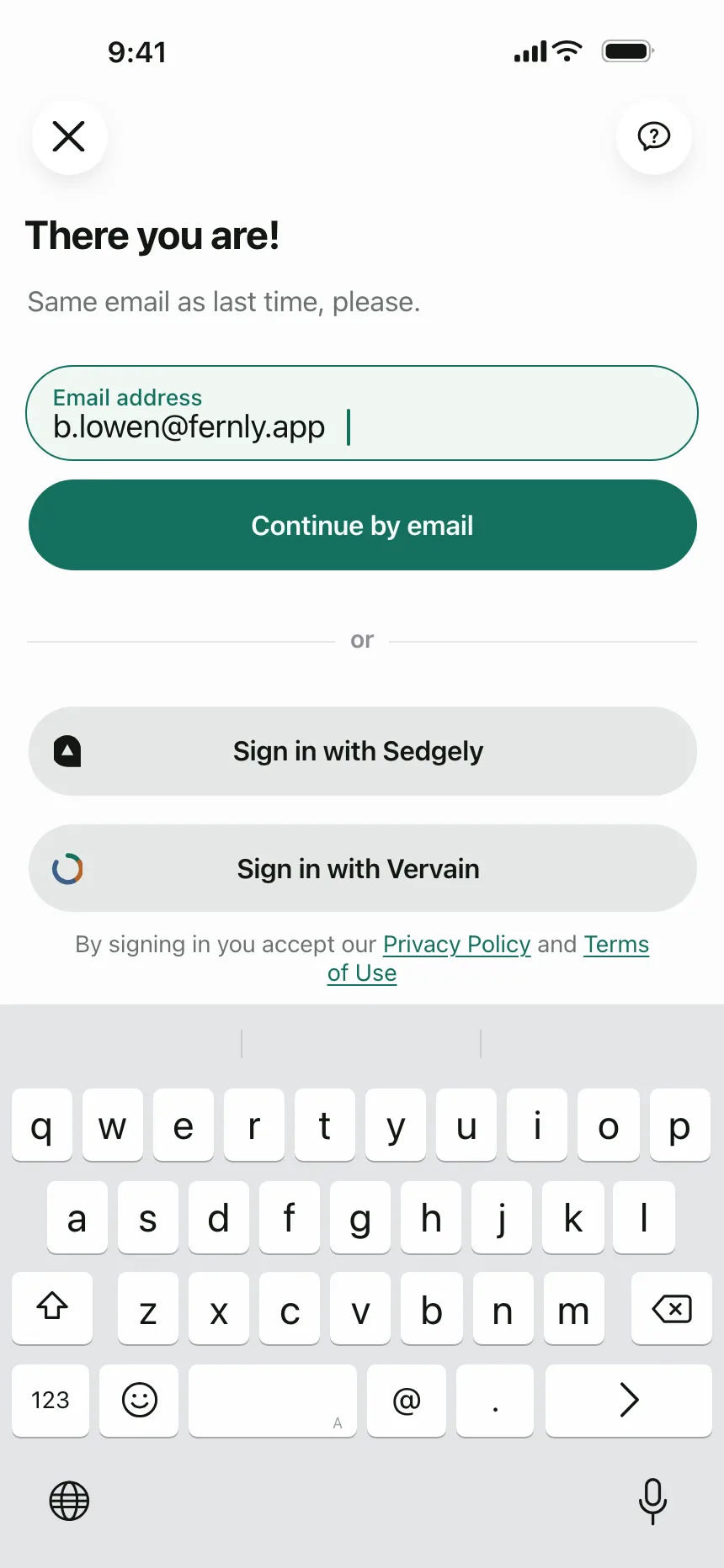 Sign in