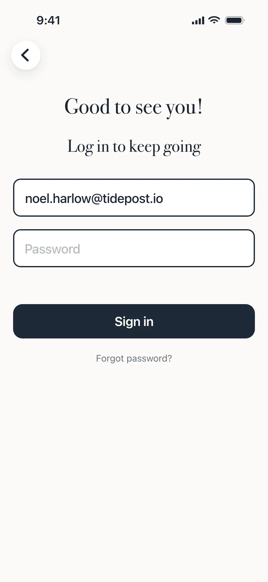 Sign in