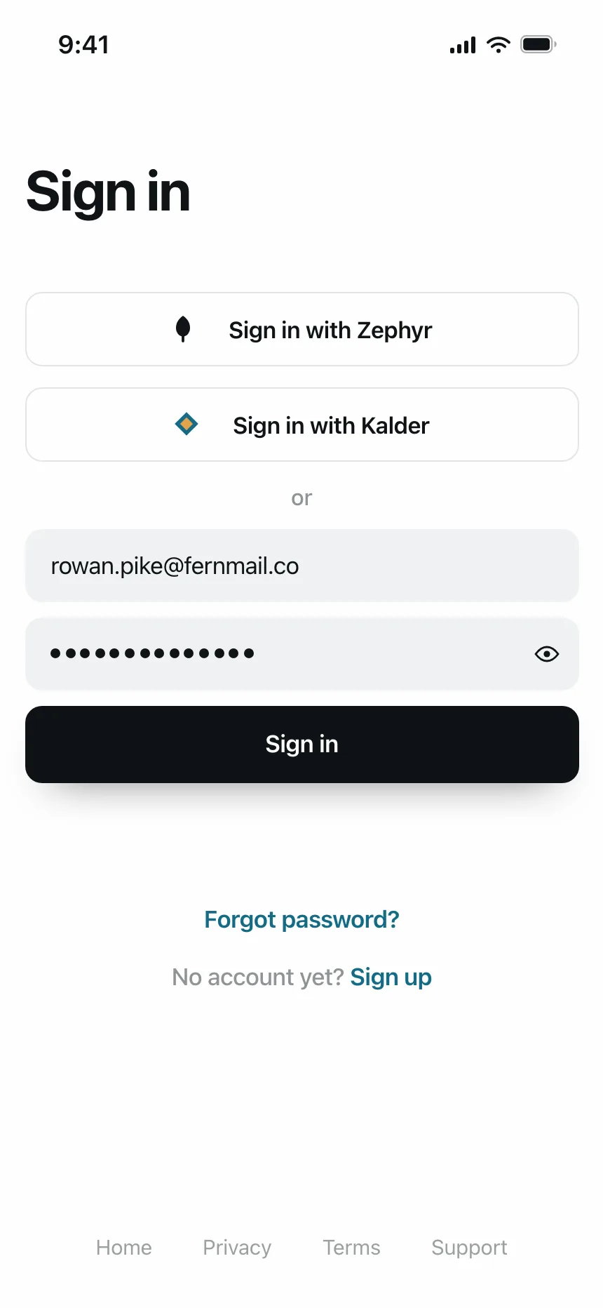 Sign in