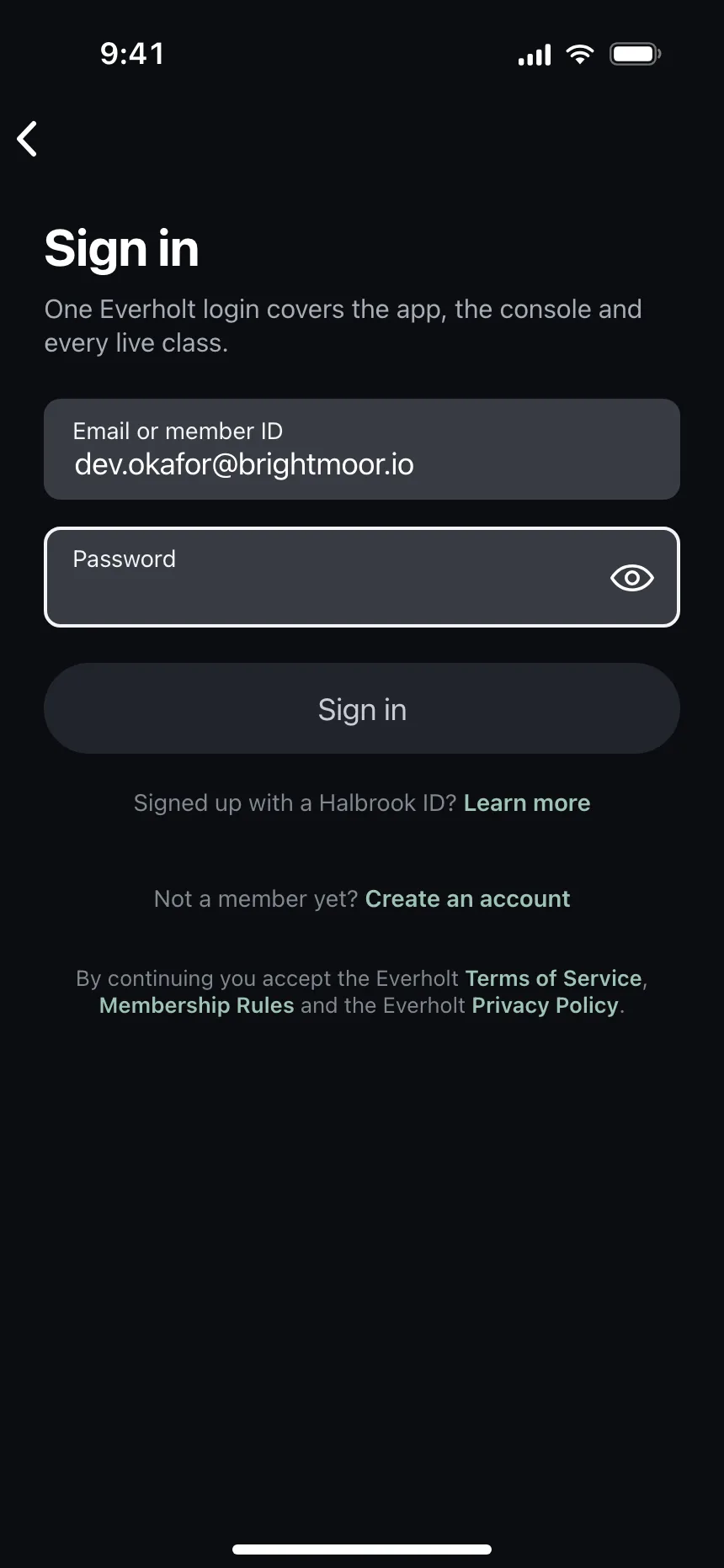 Sign in