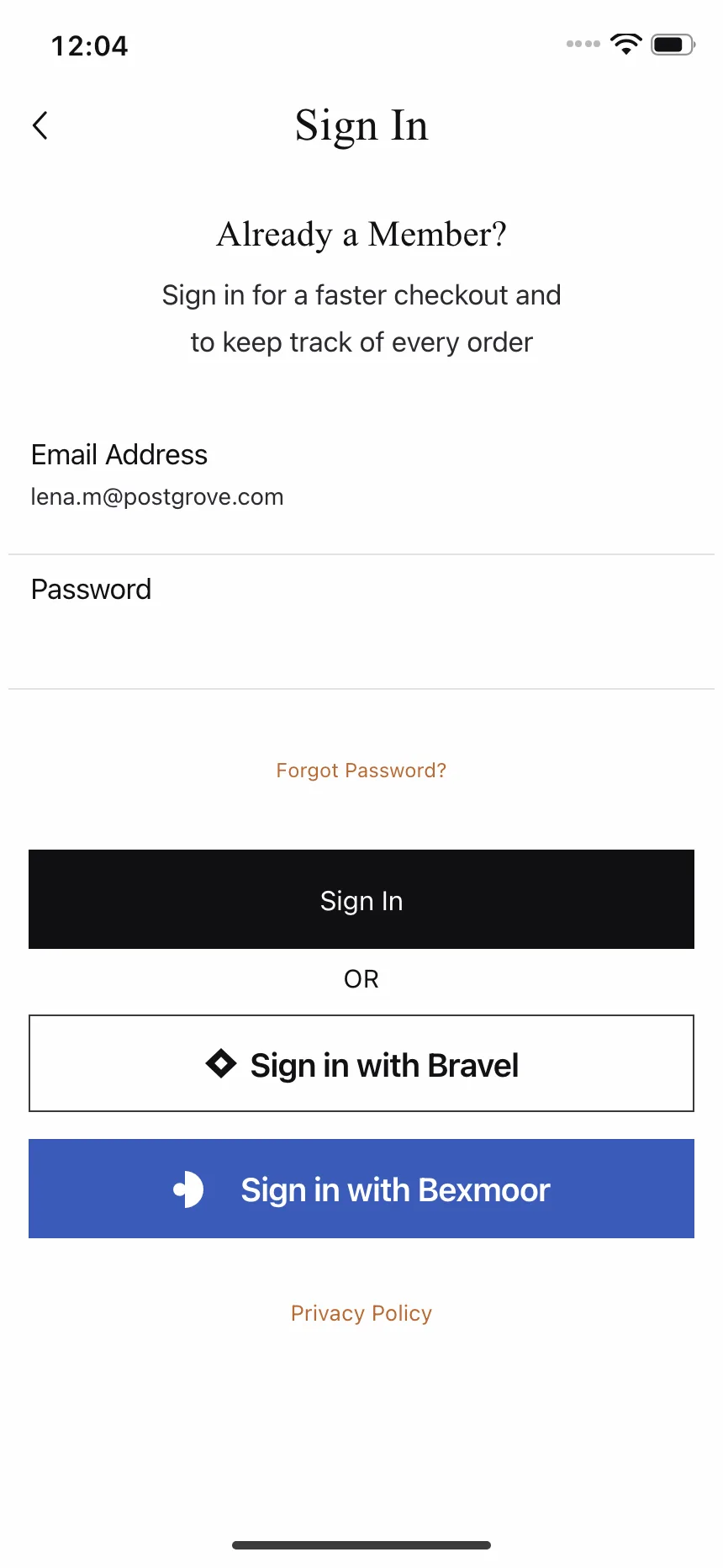 Sign in