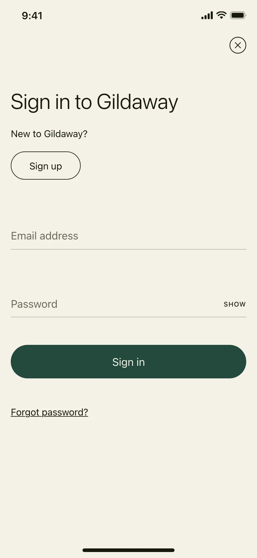 Sign in
