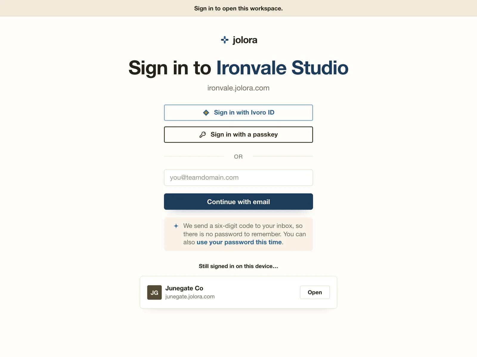 Sign in