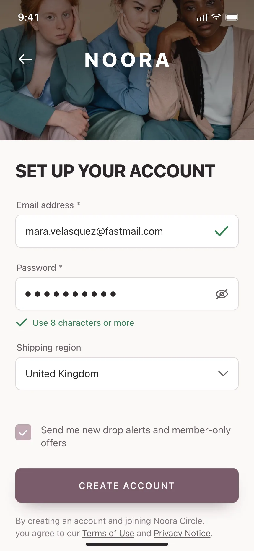 Sign up