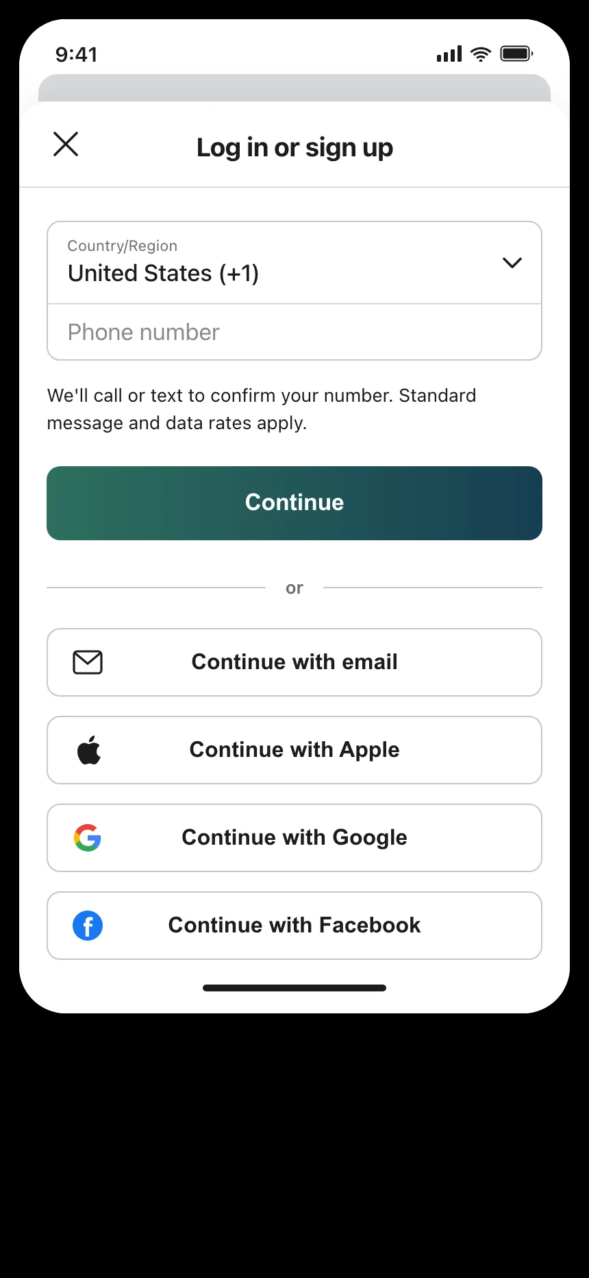 Sign up