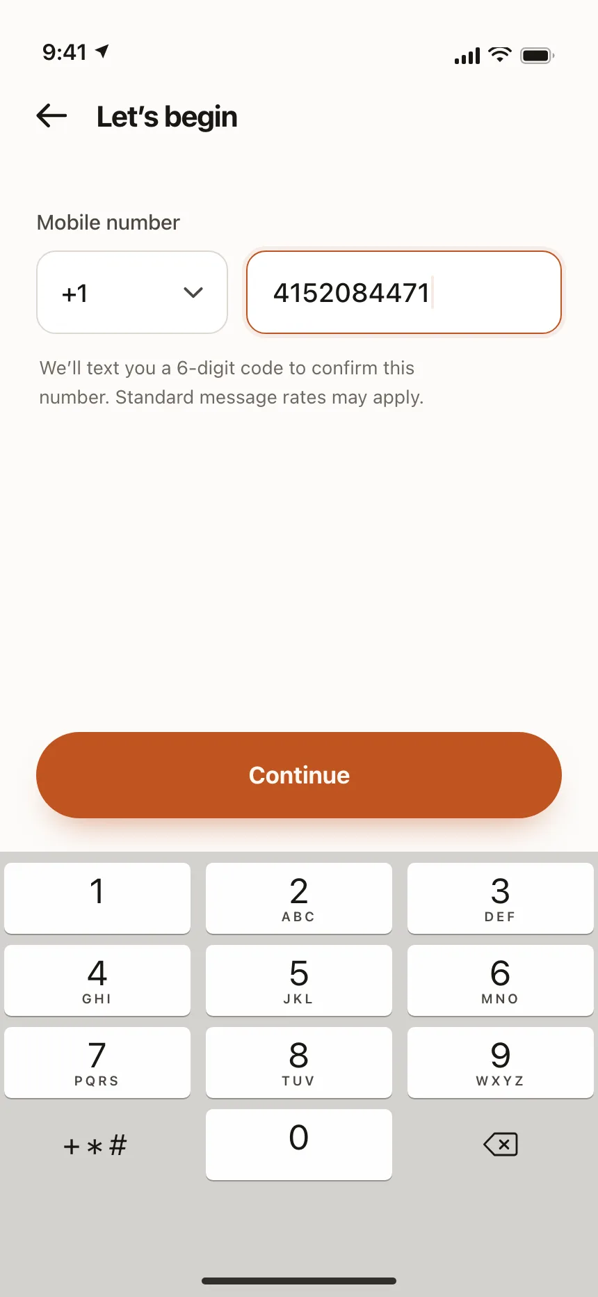 Sign up