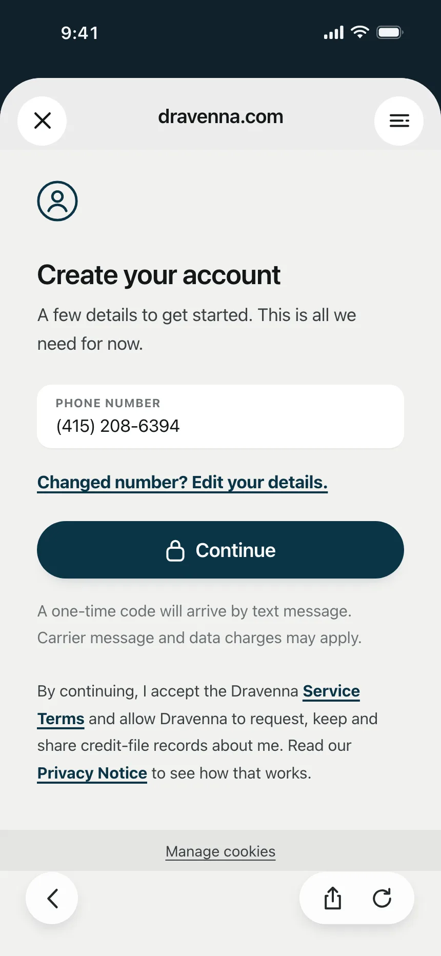 Sign up