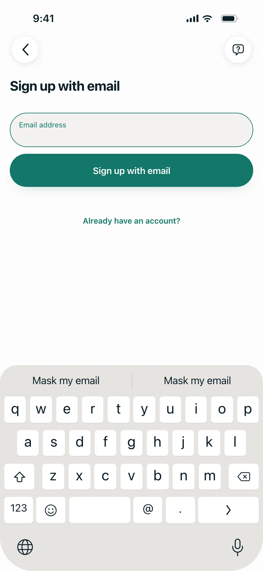 Sign up