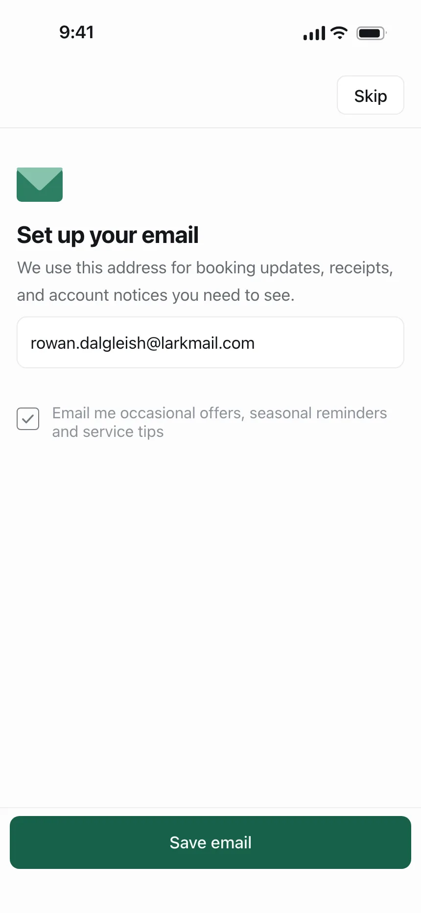 Sign up