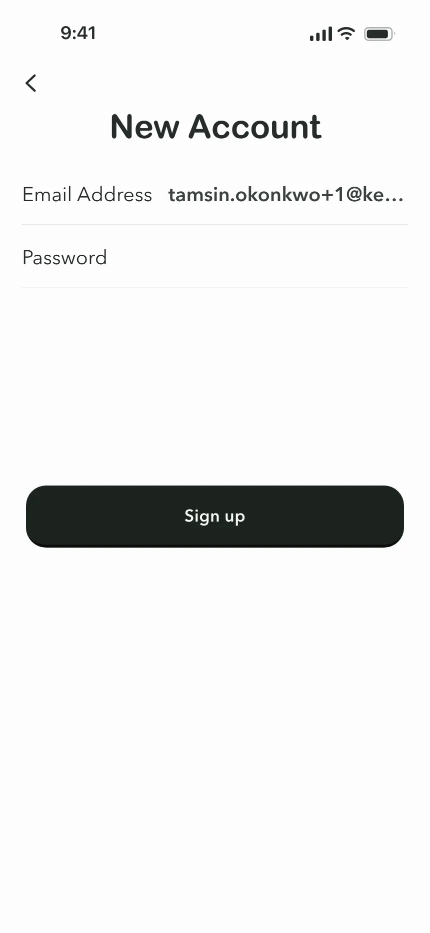 Sign up