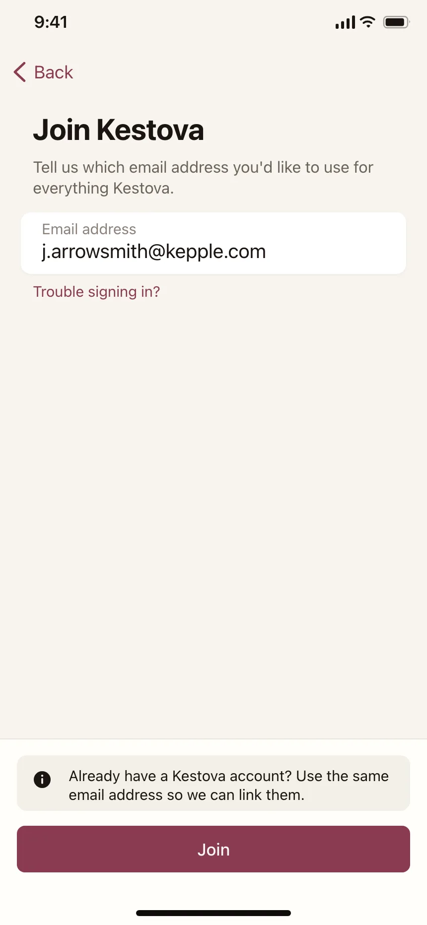 Sign up