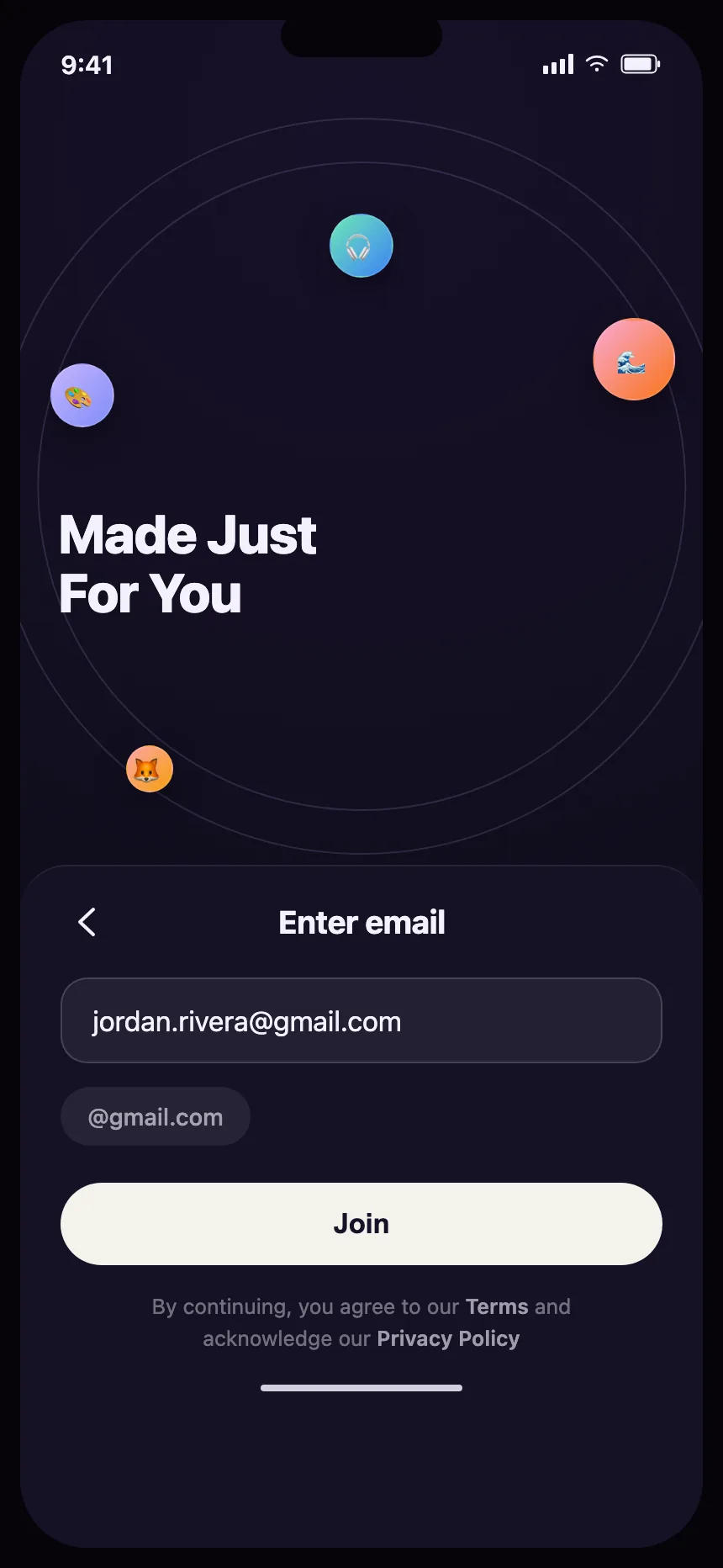 Sign up