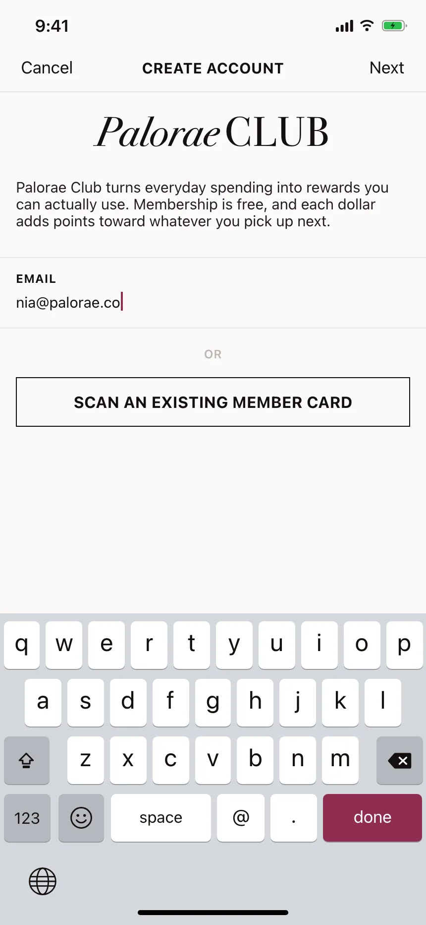 Sign up