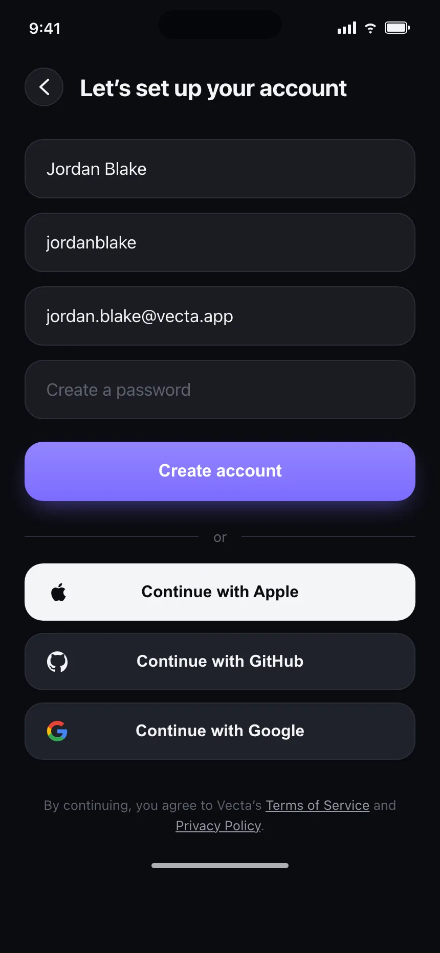 Sign up