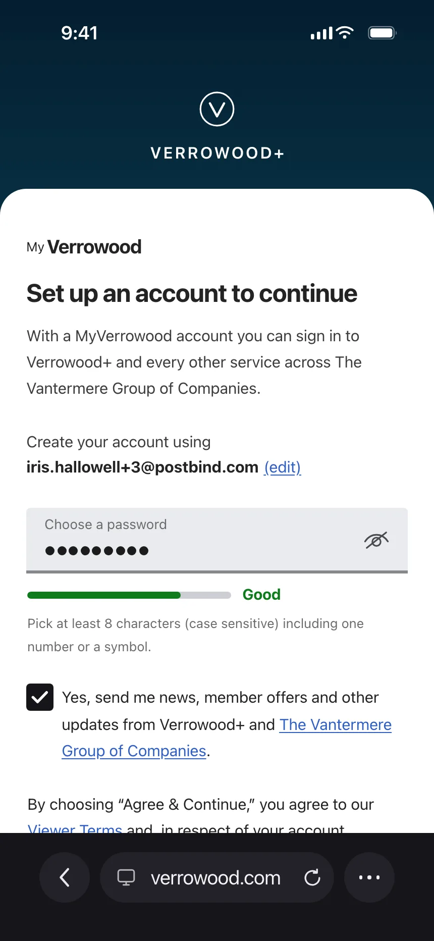 Sign up