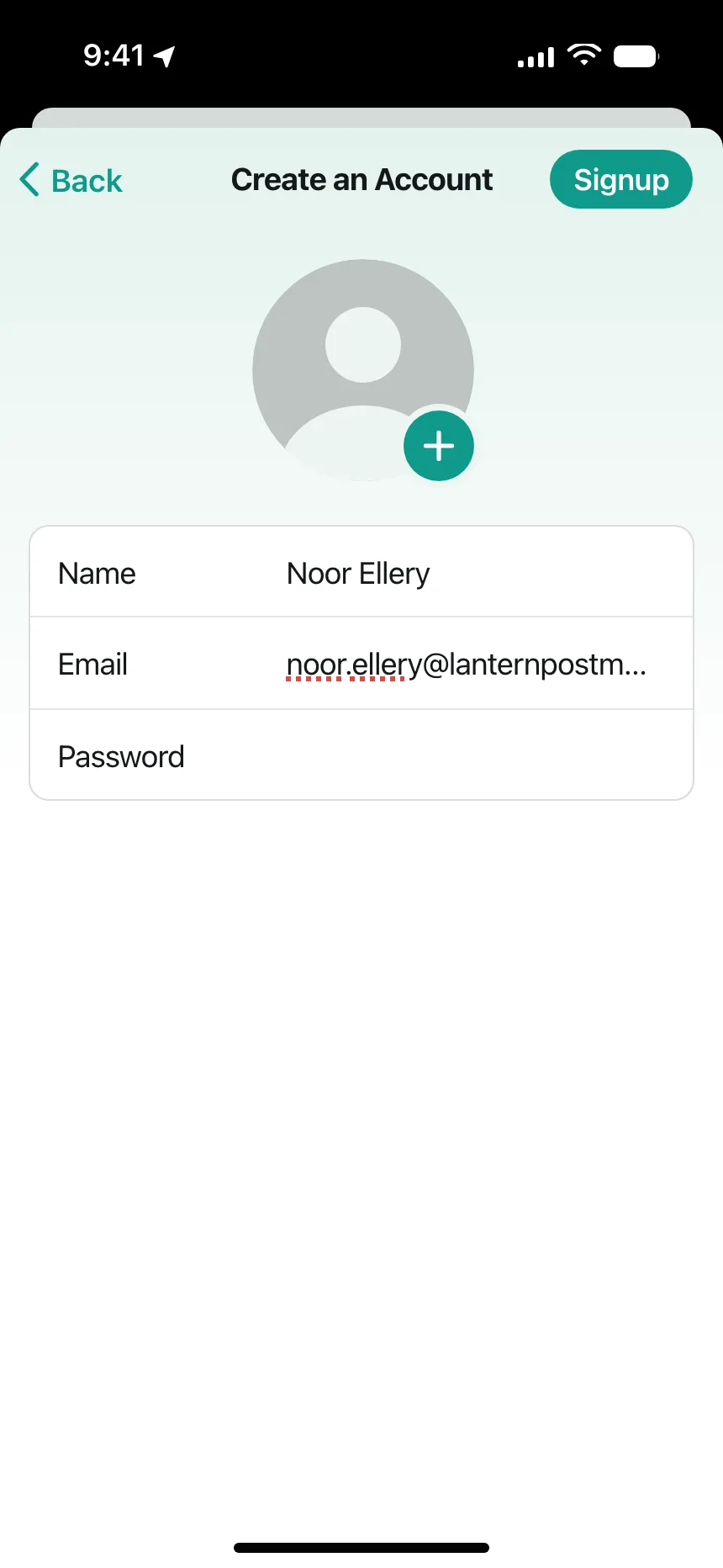 Sign up