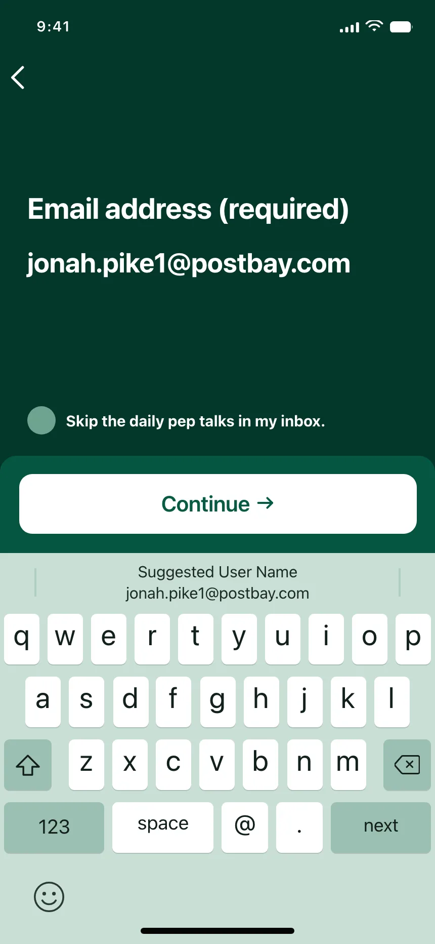 Sign up