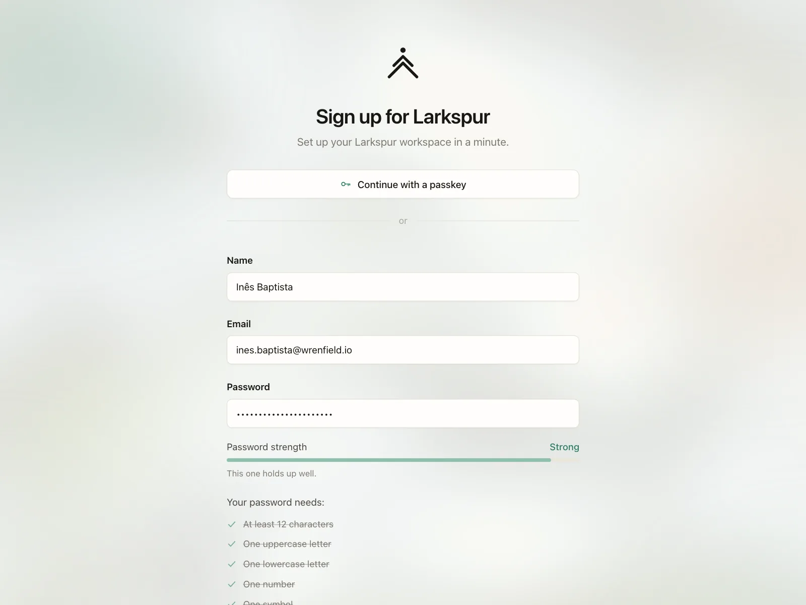 Sign up