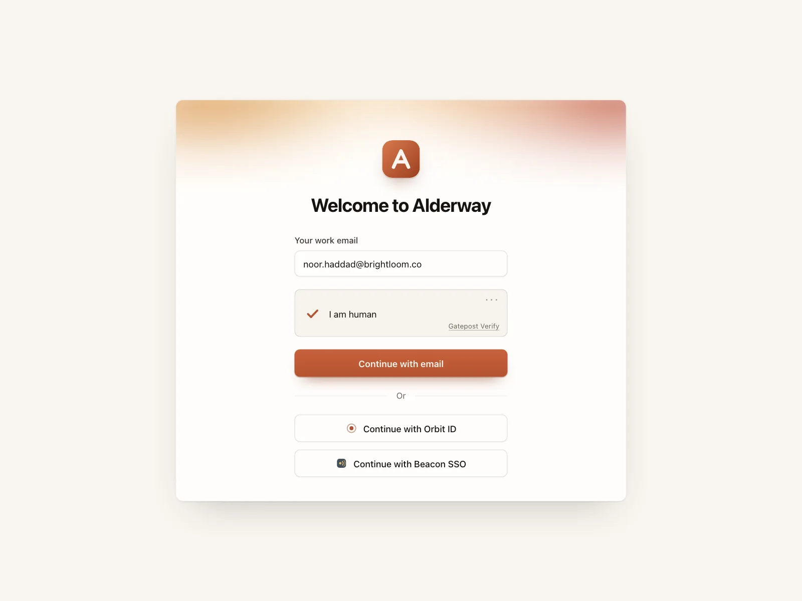 Sign up