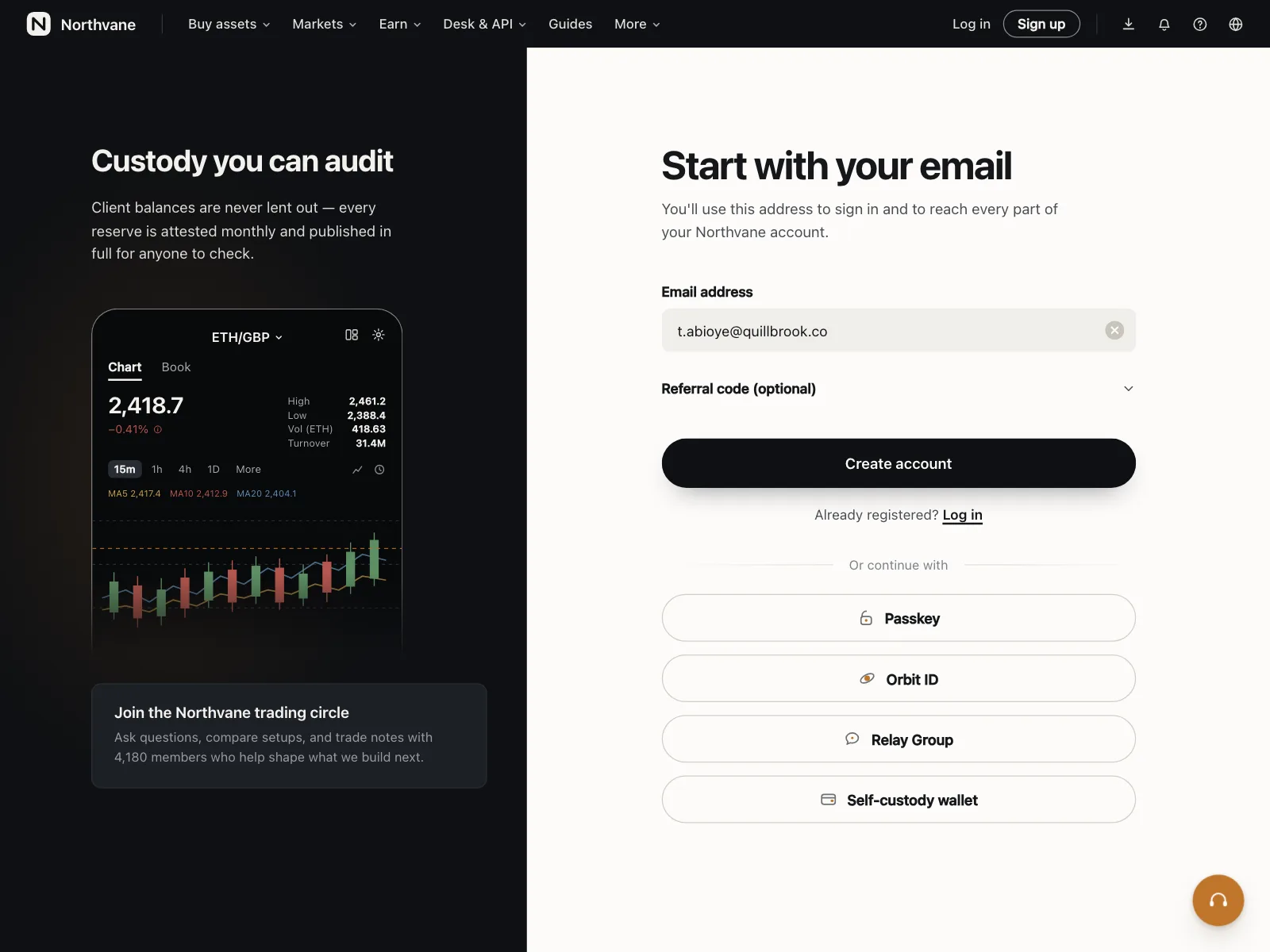 Sign up