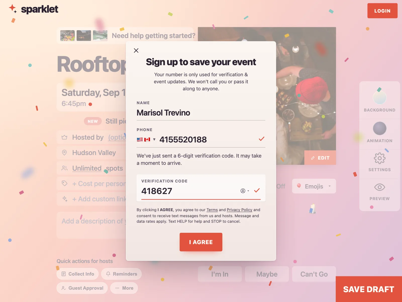 Sign up