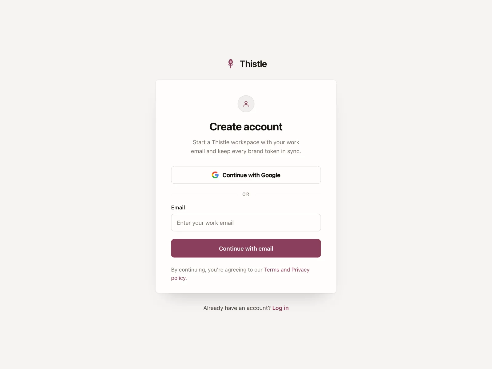 Sign up