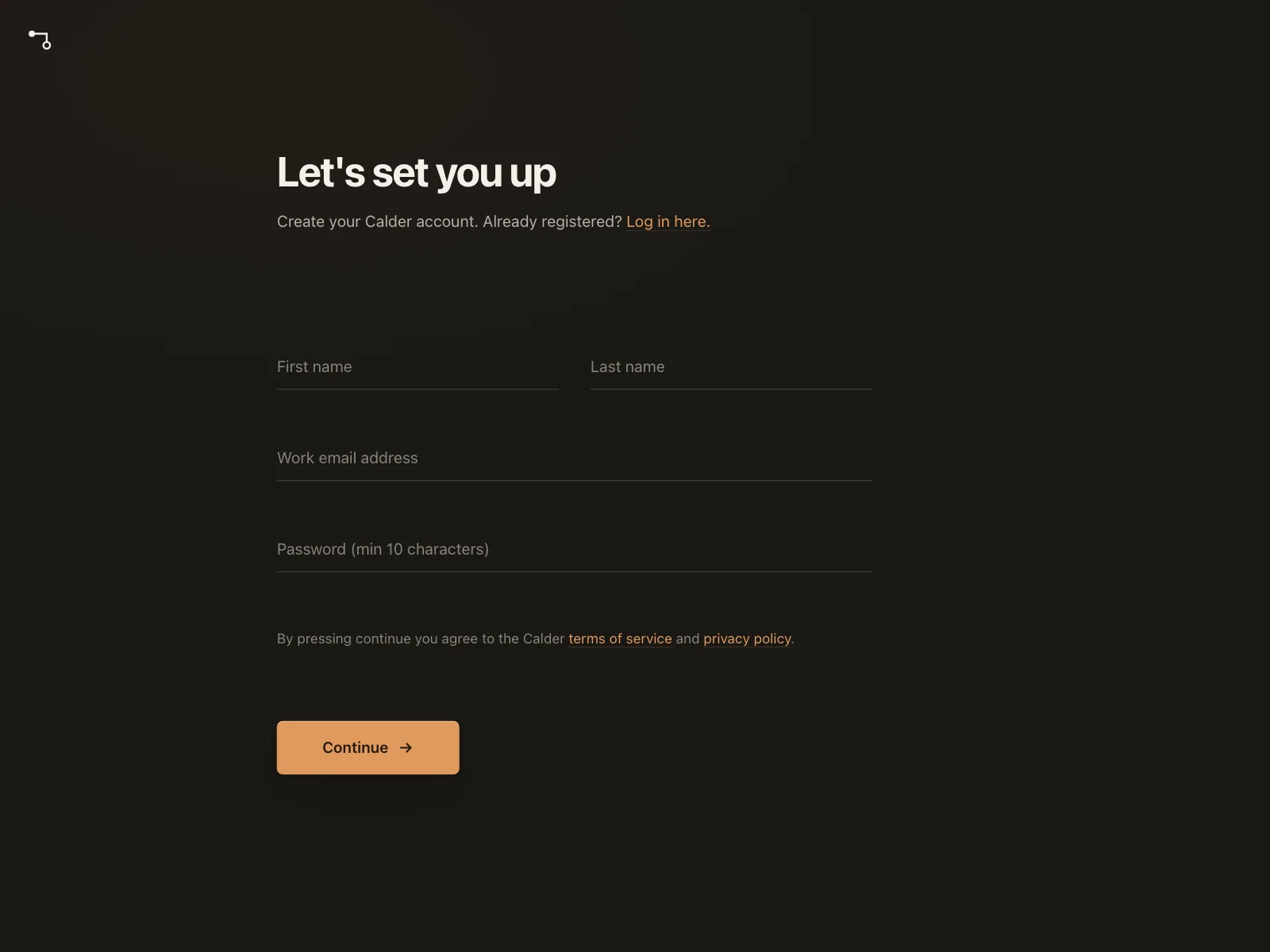 Sign up