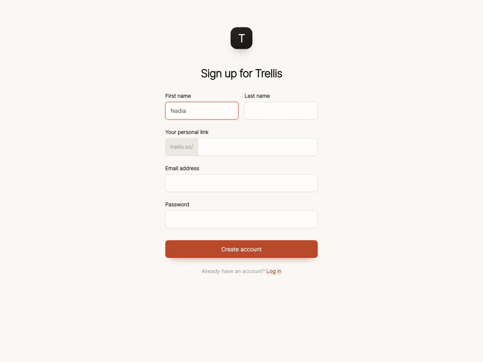 Sign up
