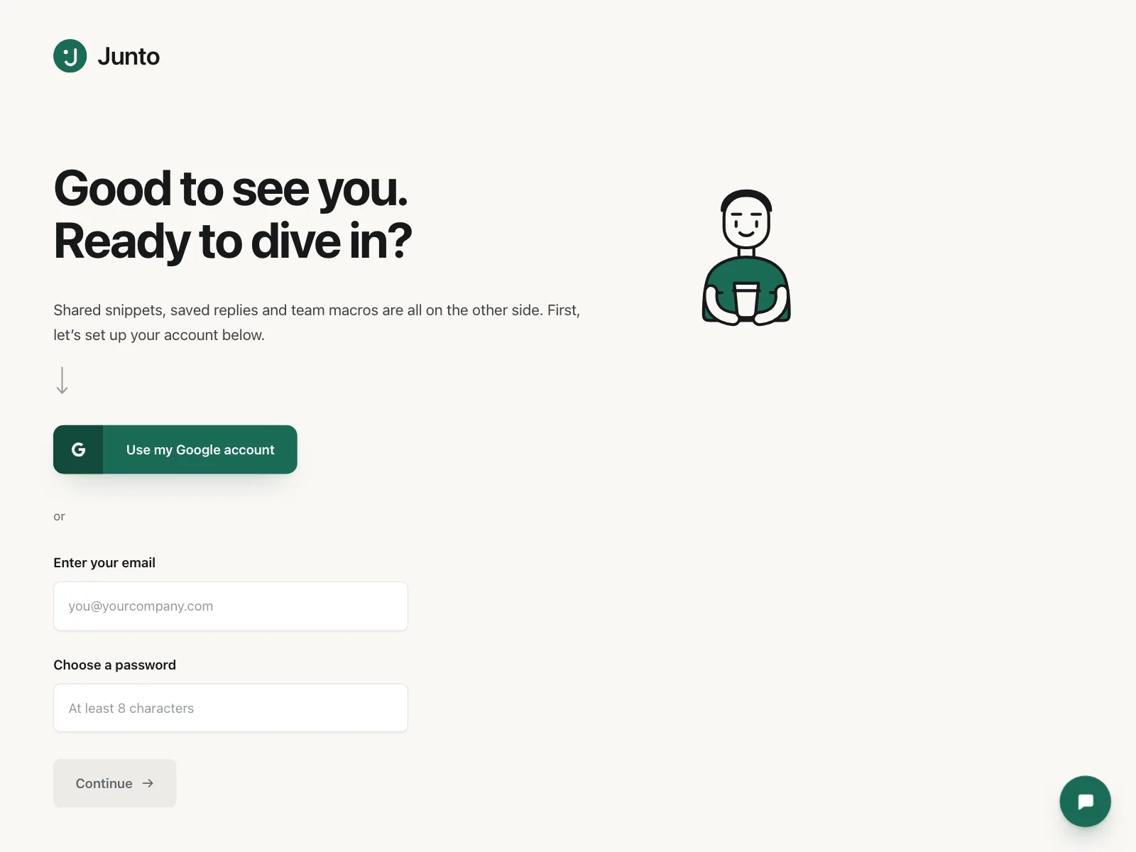 Sign up