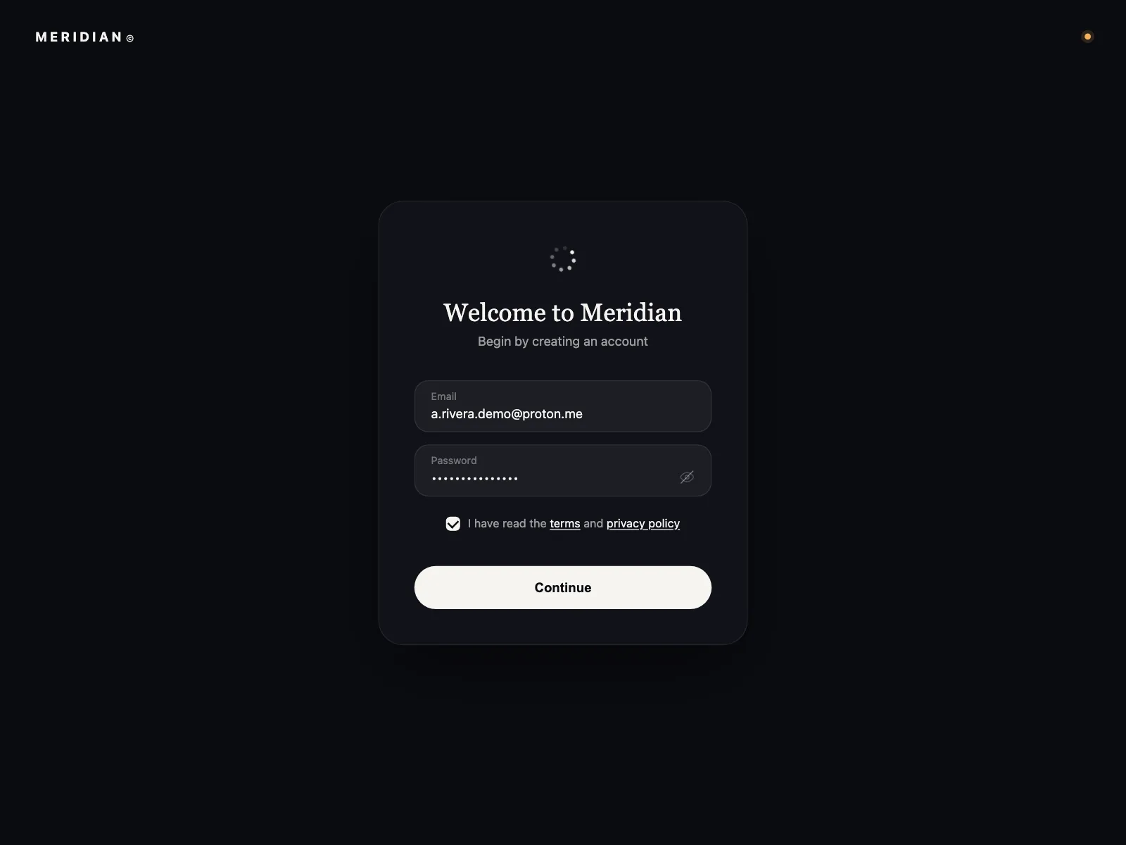 Sign up