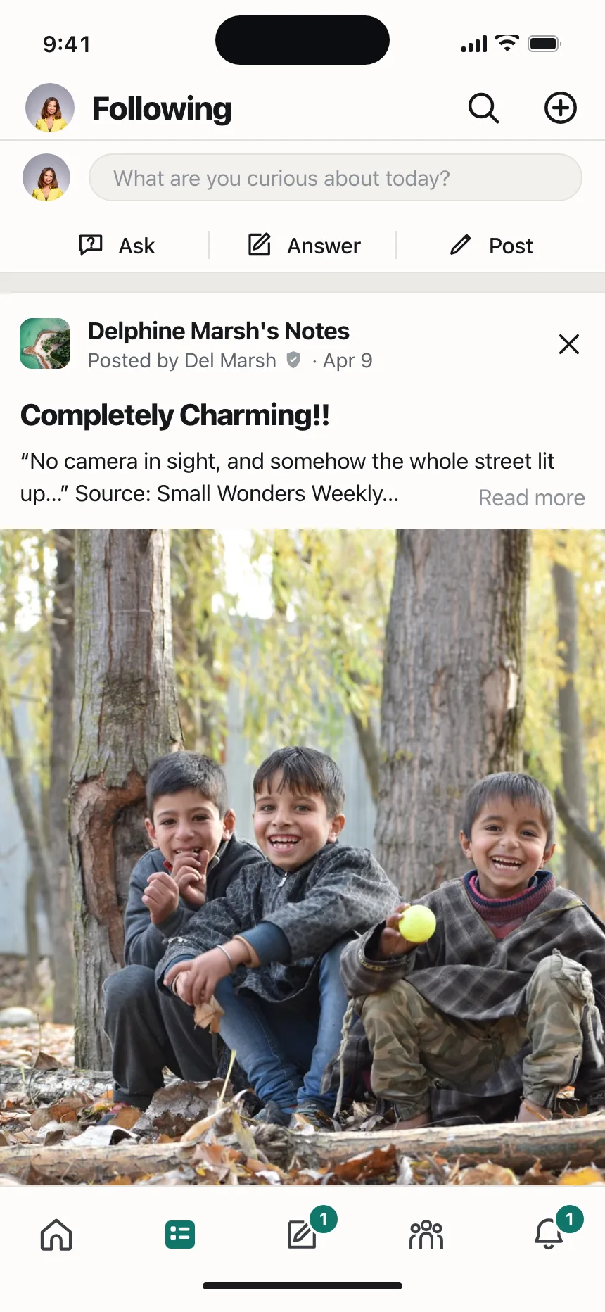 Social feed
