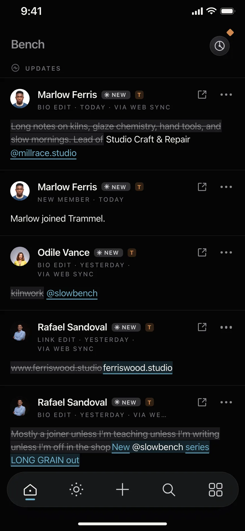 Social feed