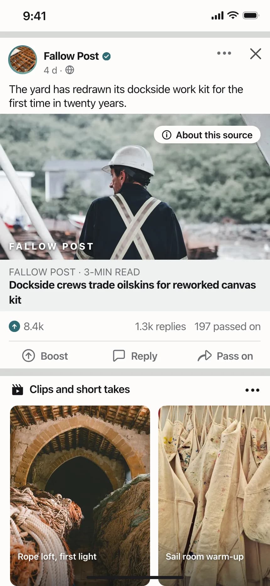 Social feed