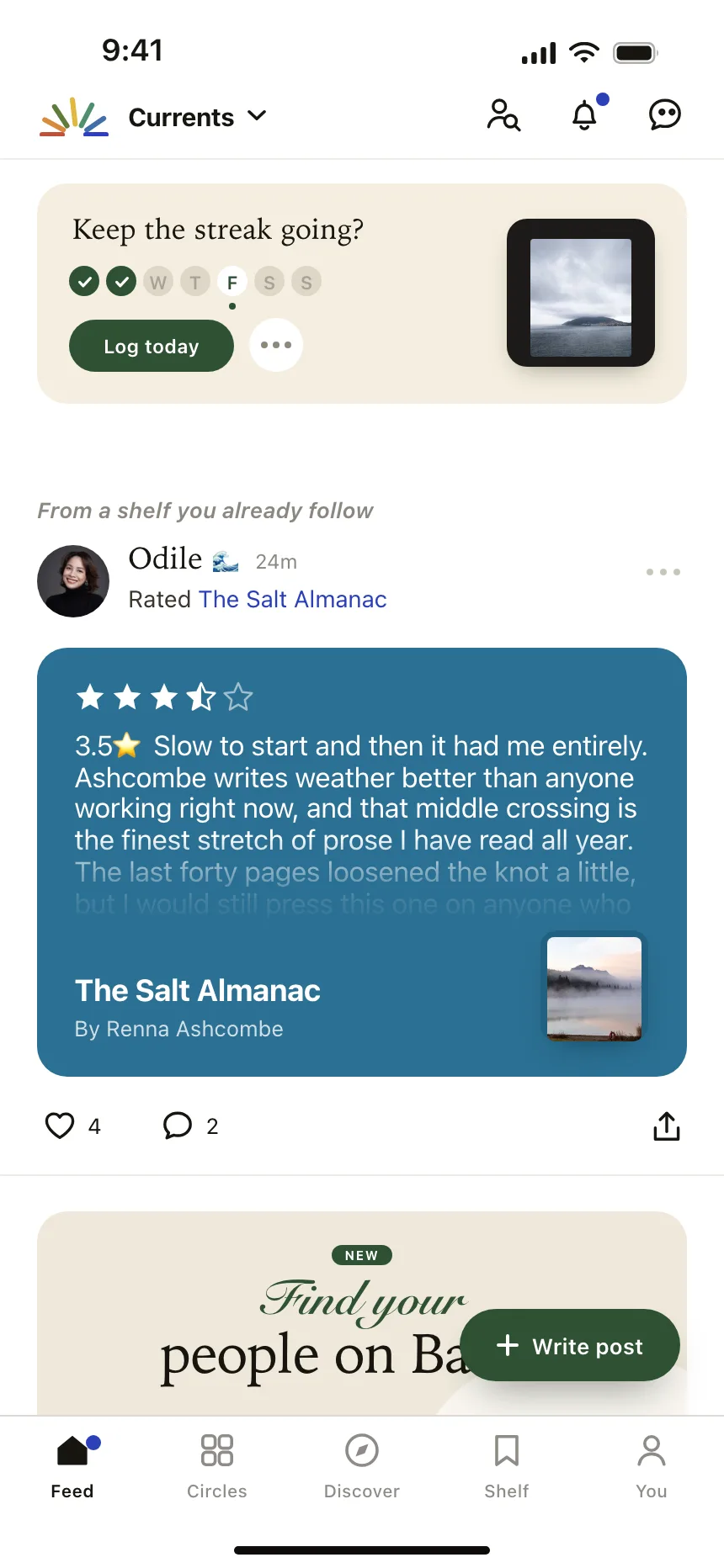 Social feed