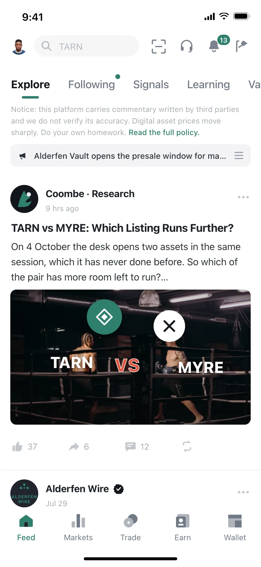 Social feed