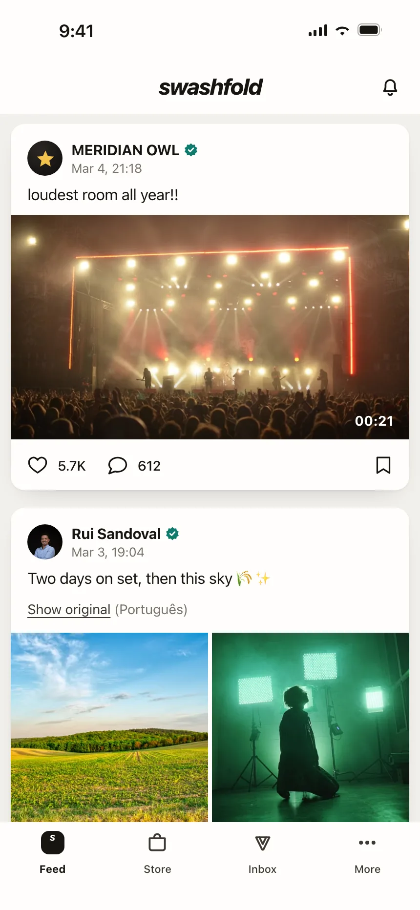 Social feed