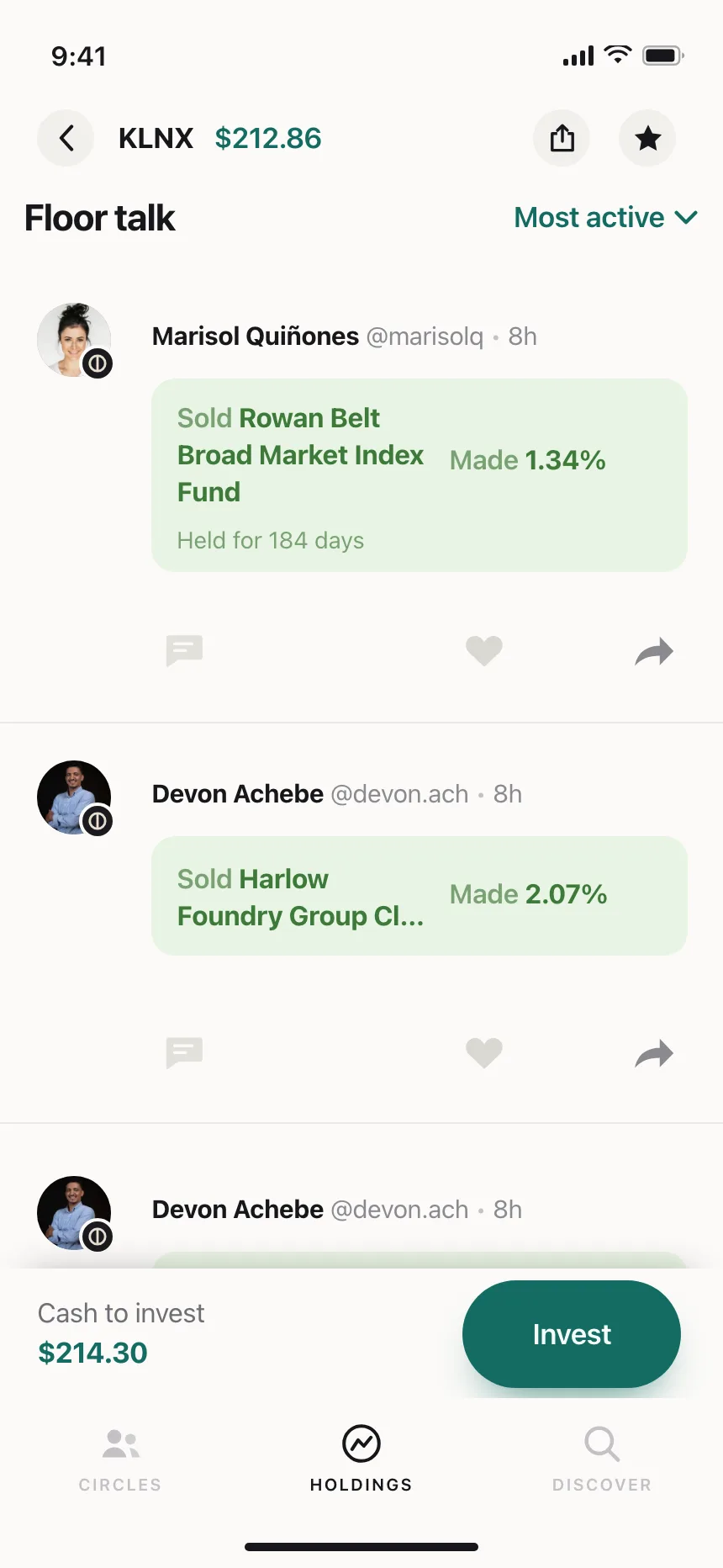Social feed