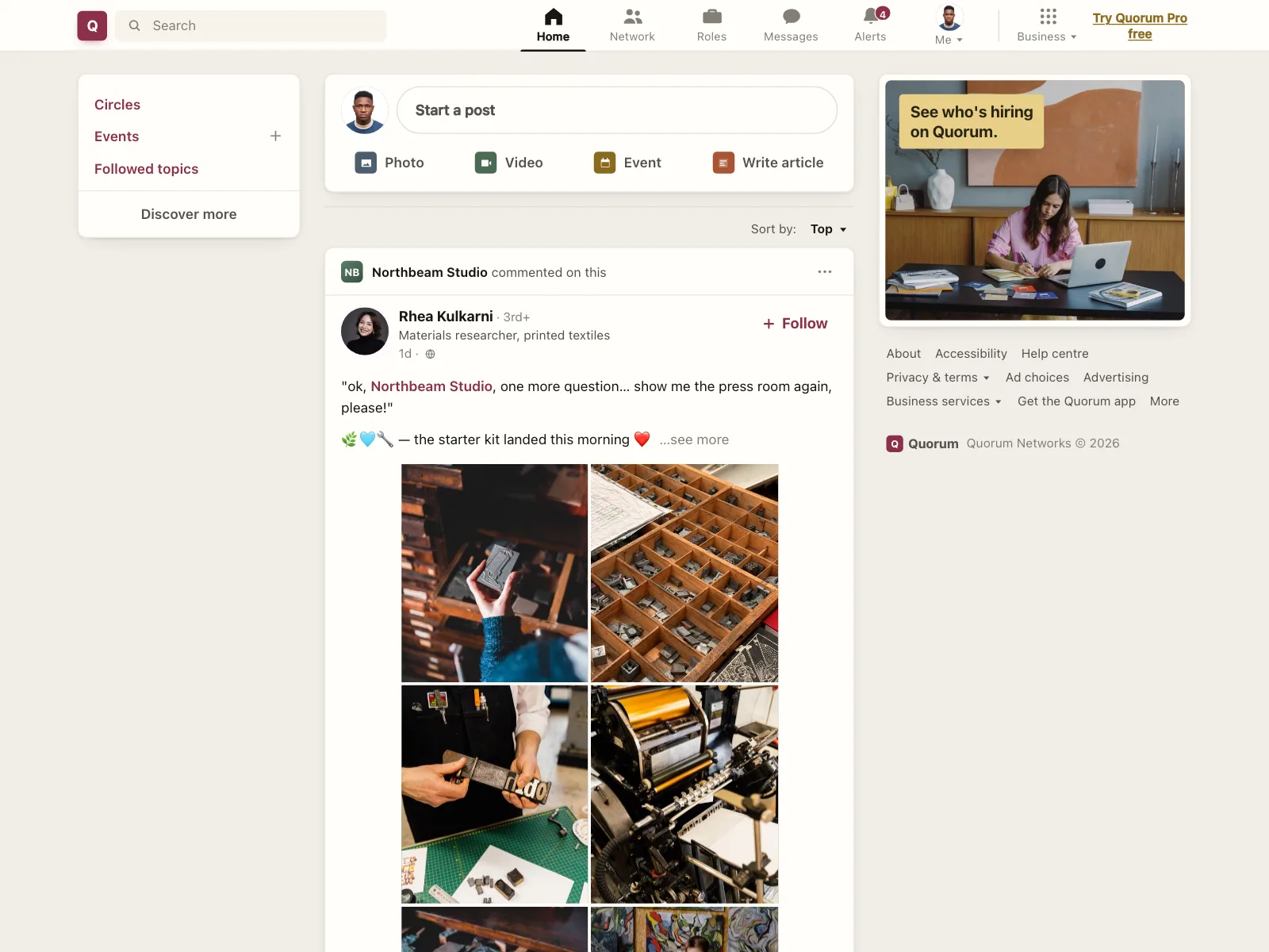 Social feed