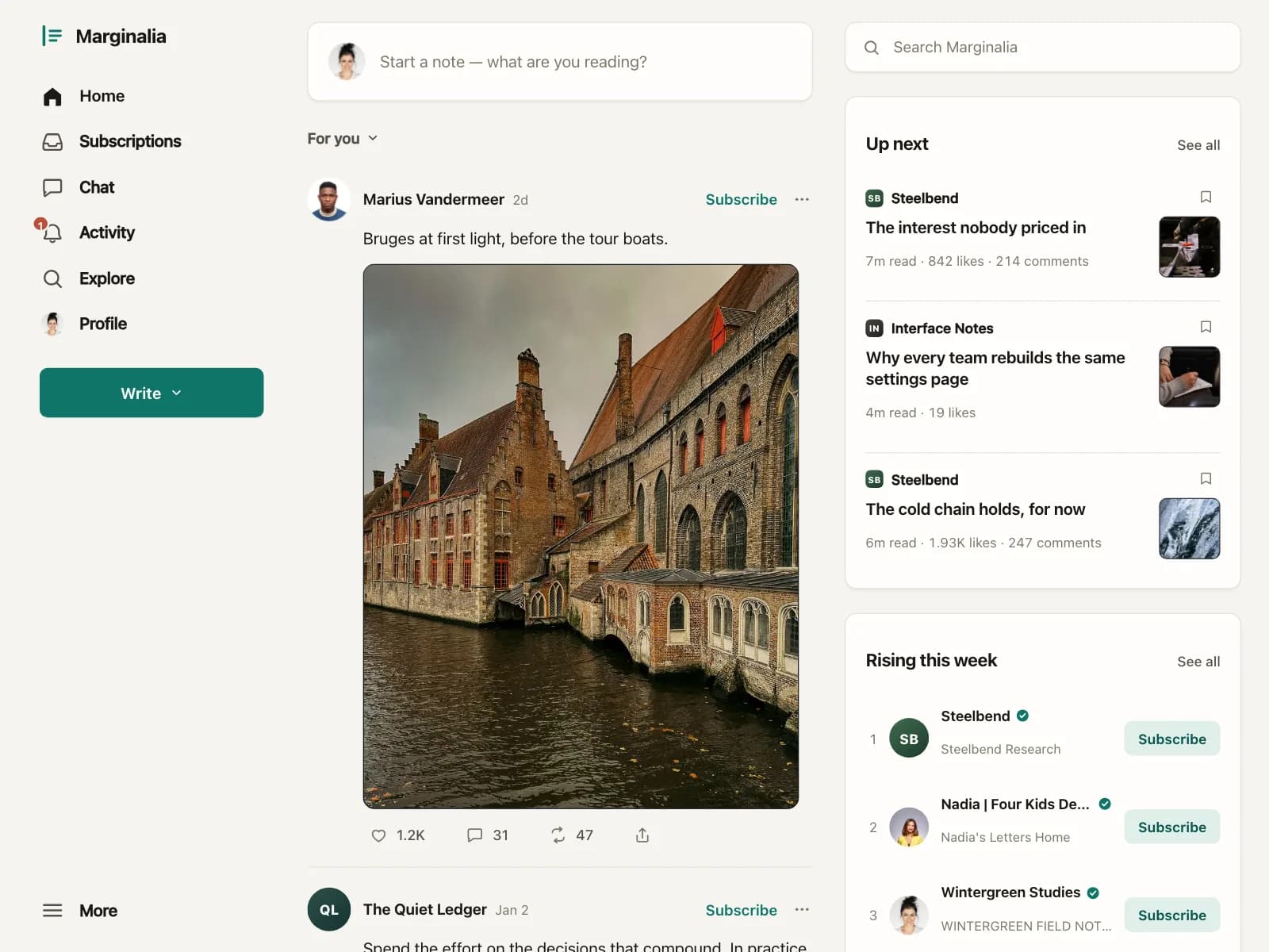 Social feed