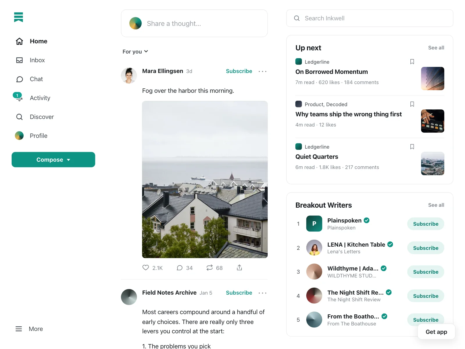 Social feed
