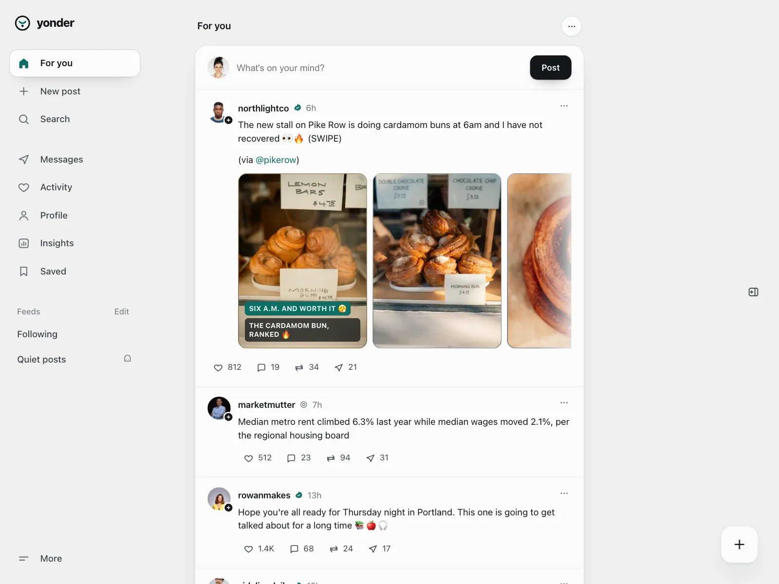 Social feed