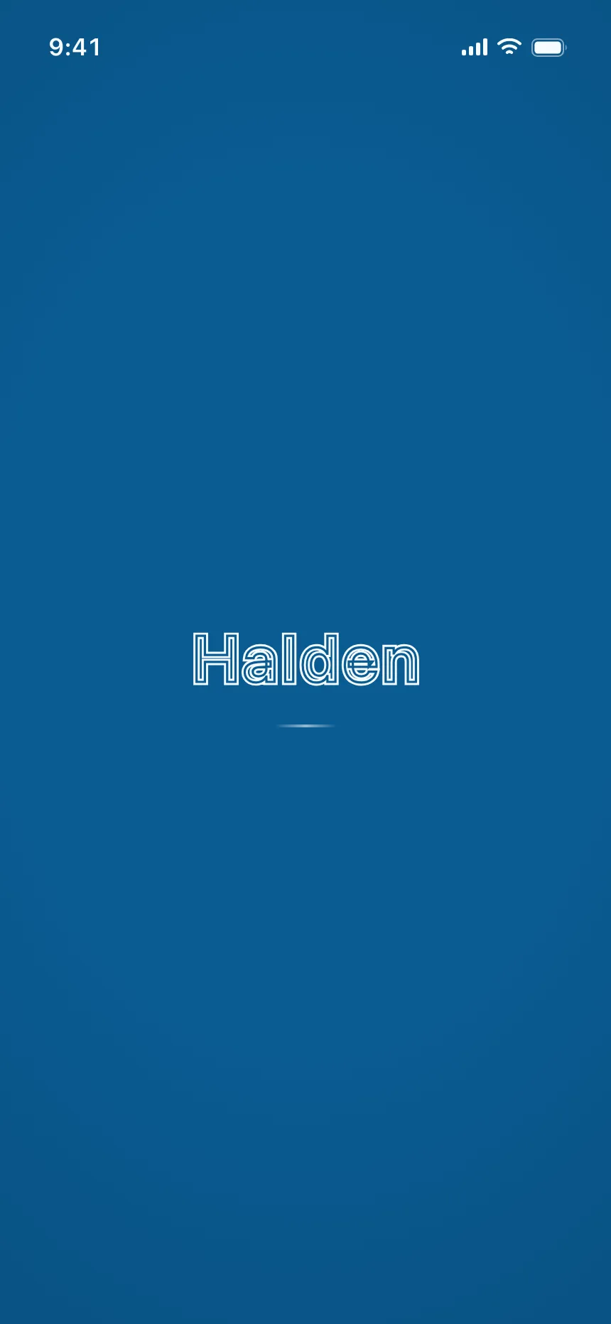 Splash screen