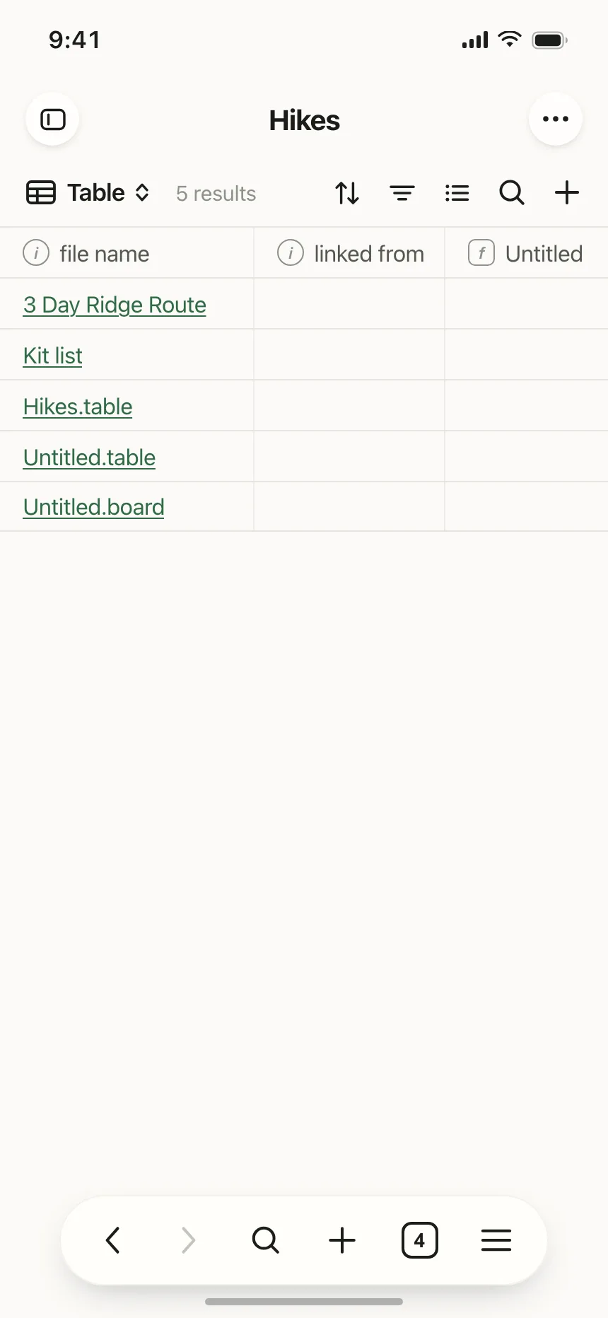 Table
