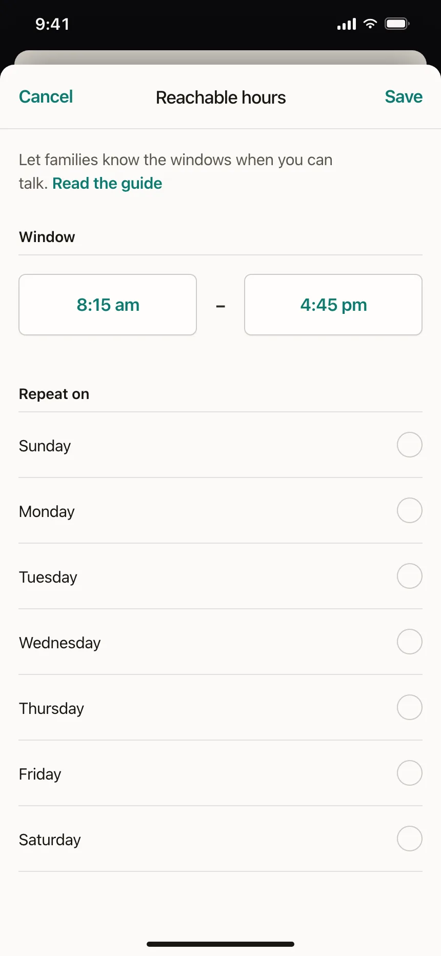 Time picker