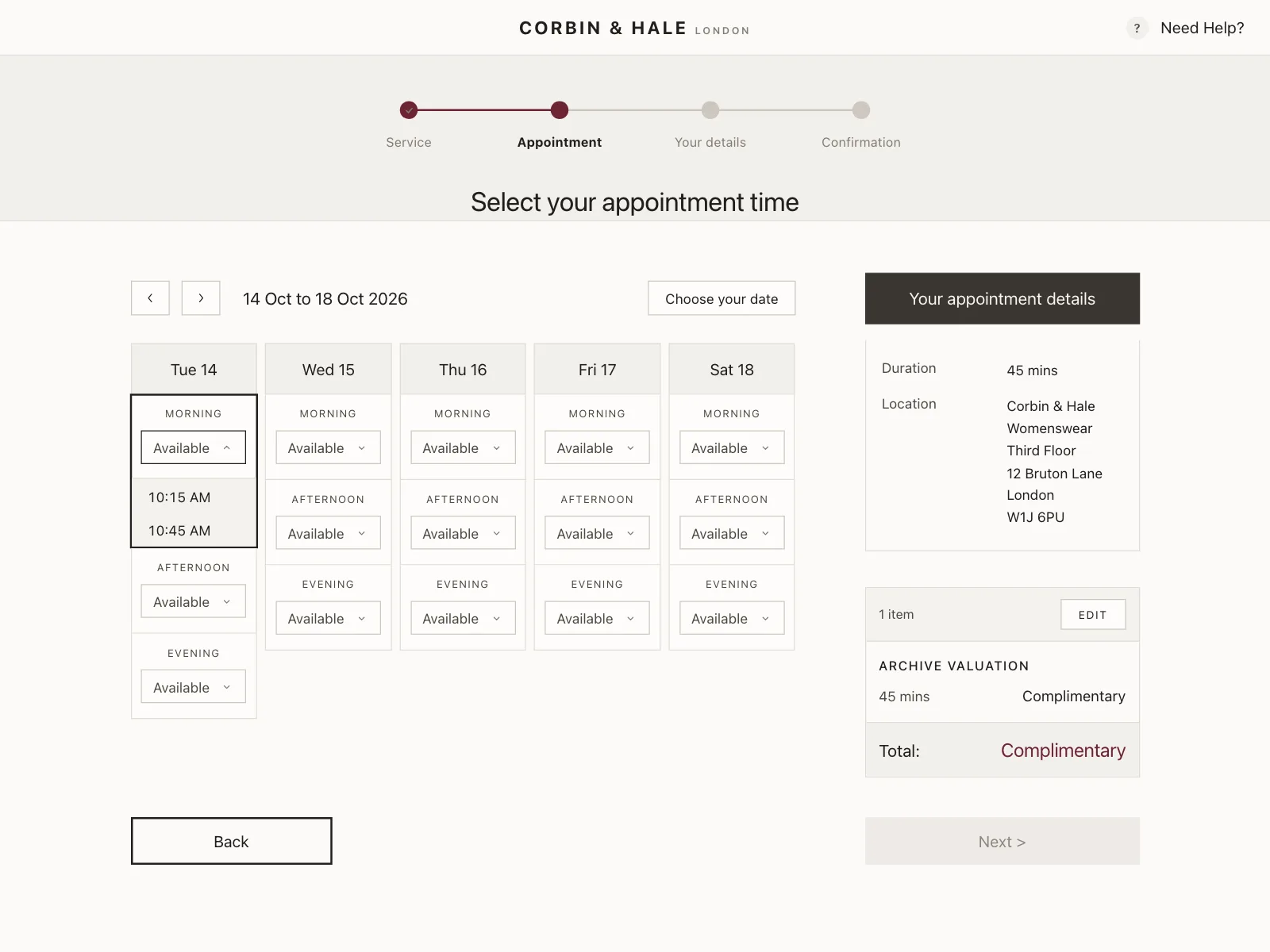 Time picker