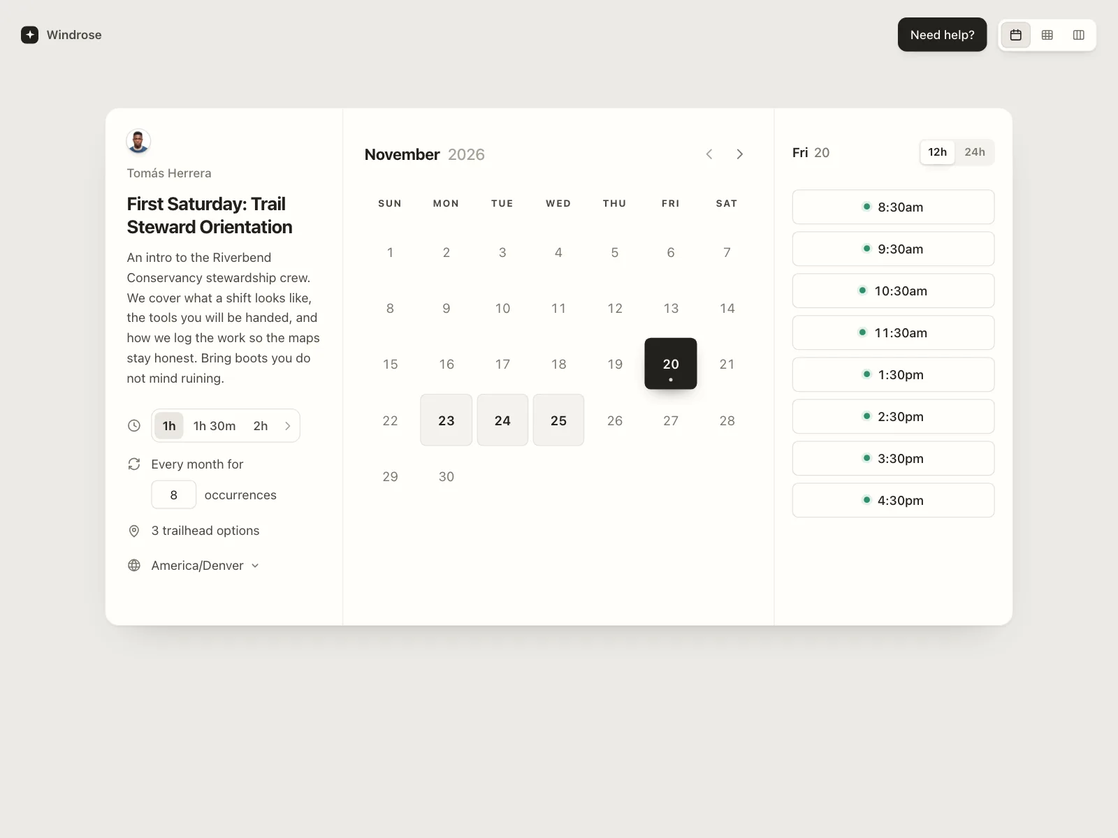 Time picker