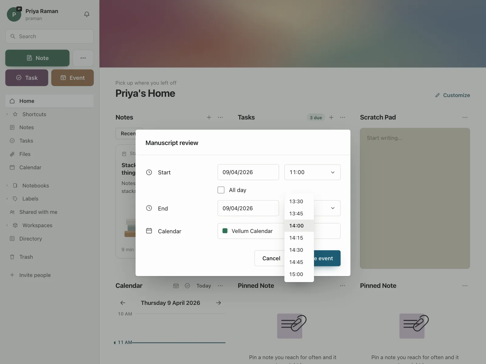 Time picker