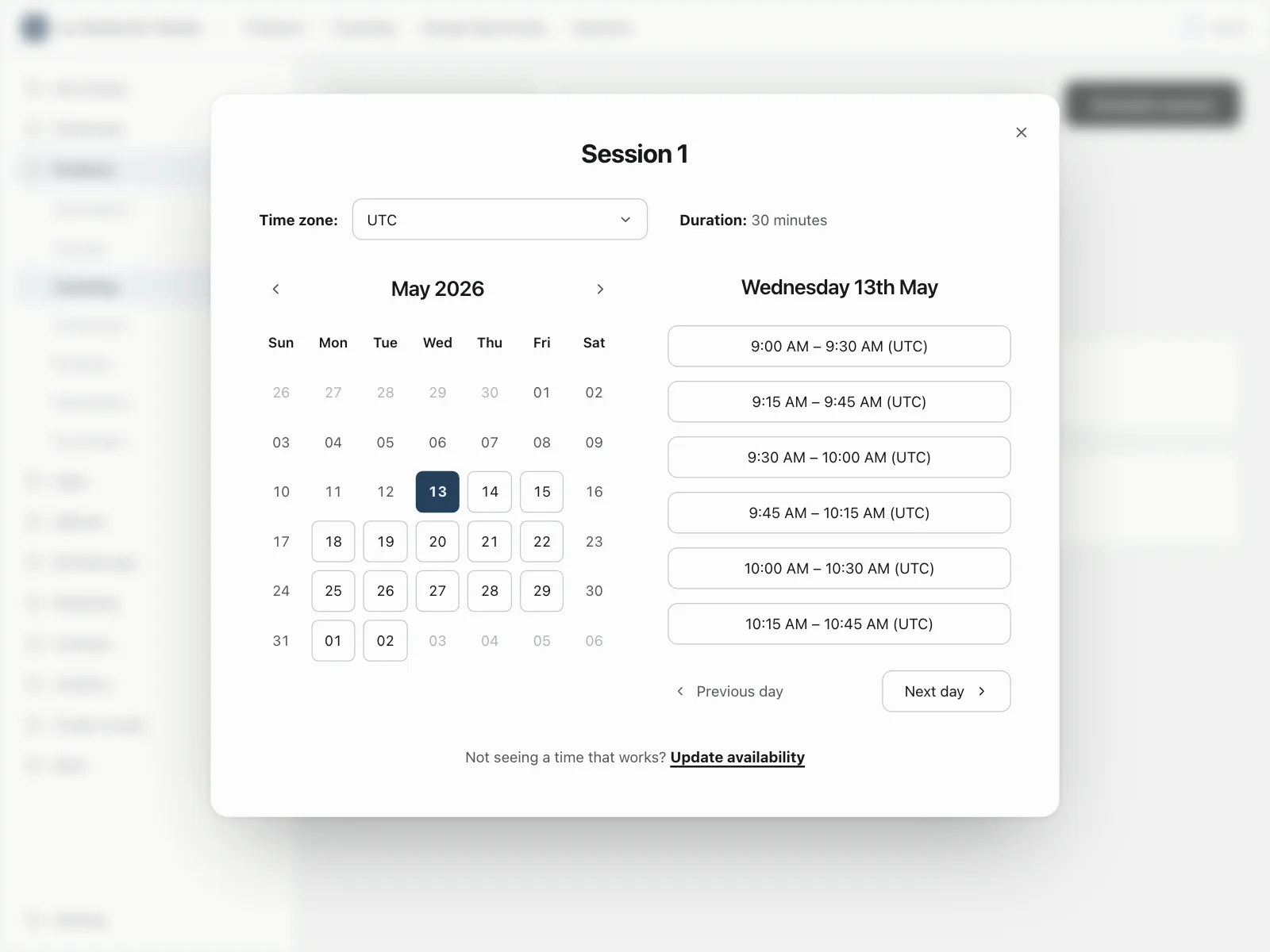 Time picker